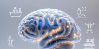 Natural-ways-to-optimize-dopamine-baseline-brain-with-dopamine-pathways-and-healthy-habits-illustration